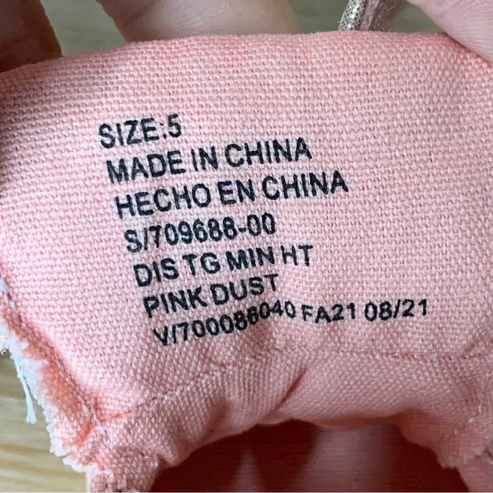 Baby GAP Disney Minnie Mouse Size 5 Pink High Top Sneakers